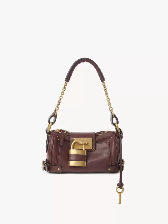 Kleine Paddington-Kettentasche aus genarbtem Leder