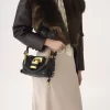 Kleine Paddington-Kettentasche aus genarbtem Leder