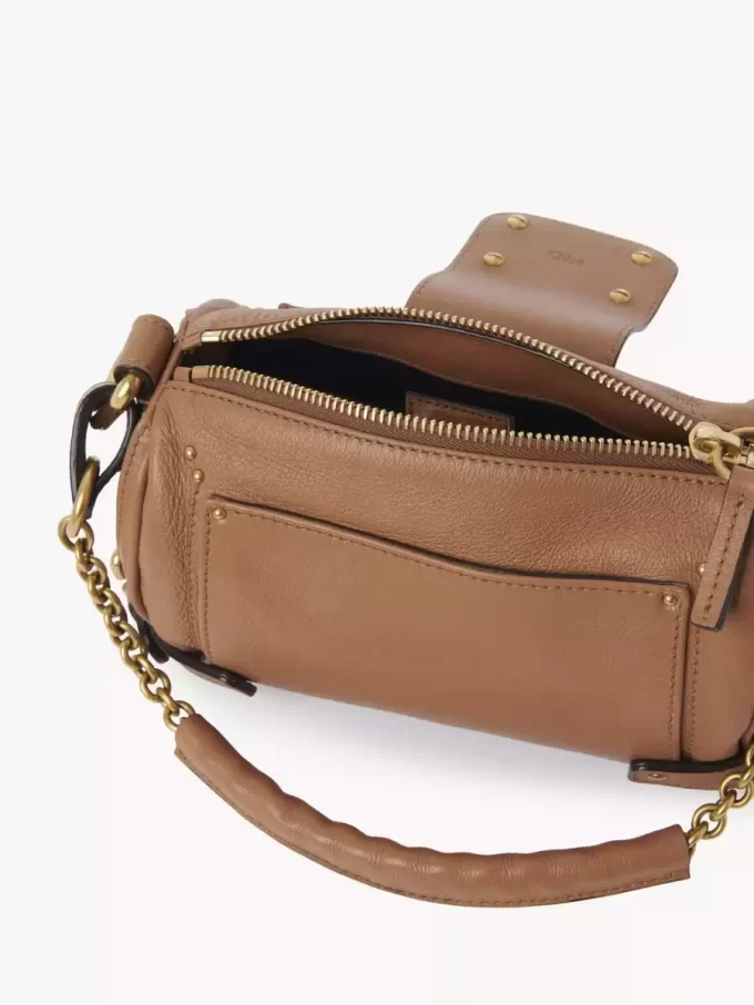 Kleine Paddington-Kettentasche aus genarbtem Leder