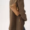Kleine Paddington-Kettentasche aus genarbtem Leder