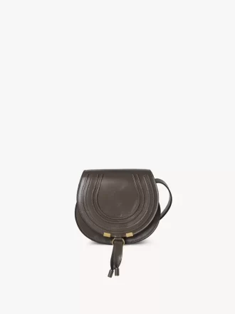 Kleine Satteltasche Marcie aus glänzendem Leder
