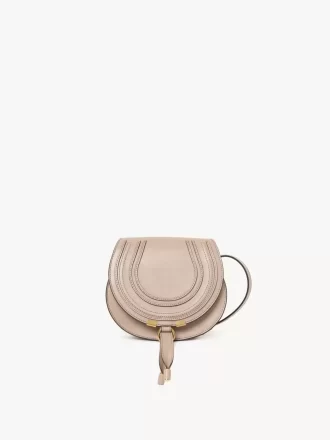 Kleine Satteltasche Marcie aus glänzendem Leder