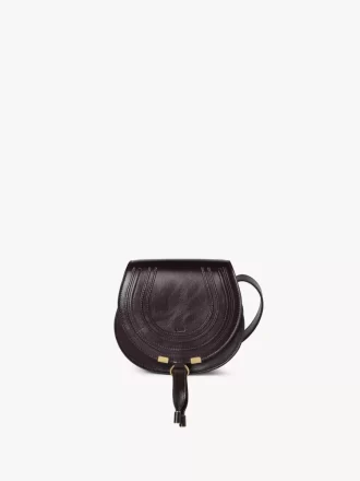 Kleine Satteltasche Marcie aus glänzendem Leder