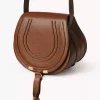 Kleine Satteltasche Marcie aus glänzendem Leder
