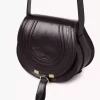 Kleine Satteltasche Marcie aus glänzendem Leder