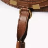 Kleine Satteltasche Marcie aus glänzendem Leder