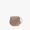 Kleine Satteltasche Marcie aus glänzendem Leder