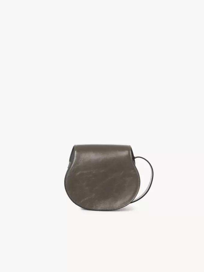 Kleine Satteltasche Marcie aus glänzendem Leder