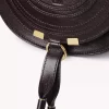 Kleine Satteltasche Marcie aus glänzendem Leder