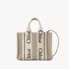 Kleine Tragetasche Woody aus Leinen Kleine Tragetasche Woody aus Leinen