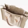 Kleine Tragetasche Woody aus Leinen Kleine Tragetasche Woody aus Leinen