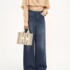 Kleine Tragetasche Woody aus Leinen Kleine Tragetasche Woody aus Leinen