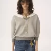 Kragenpullover aus Chiné-Fleece Kragenpullover aus Chiné-Fleece