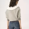Kragenpullover aus Chiné-Fleece Kragenpullover aus Chiné-Fleece
