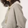 Kragenpullover aus Chiné-Fleece Kragenpullover aus Chiné-Fleece