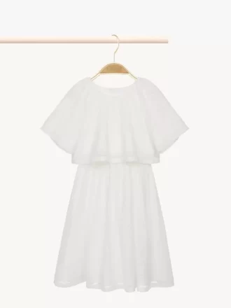 Kurzarm-Langes Kleid