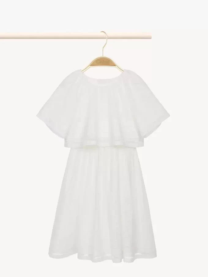 Kurzarm-Langes Kleid Kurzarm-Langes Kleid