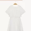 Kurzarm-Langes Kleid Kurzarm-Langes Kleid