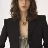 Kurze Spencer-Jacke aus Wollkrepp