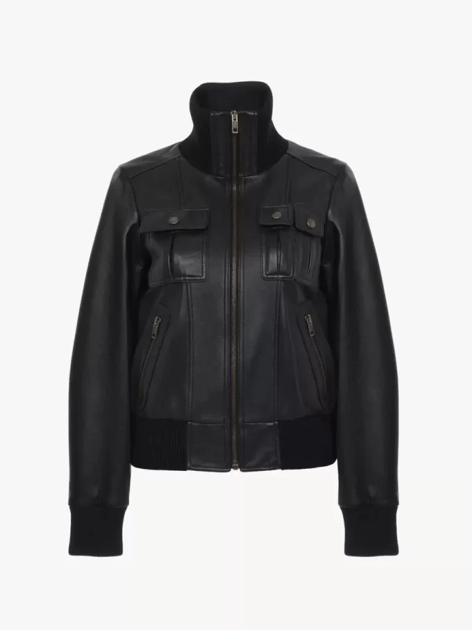 Kurzer Blouson aus Leder Kurzer Blouson aus Leder