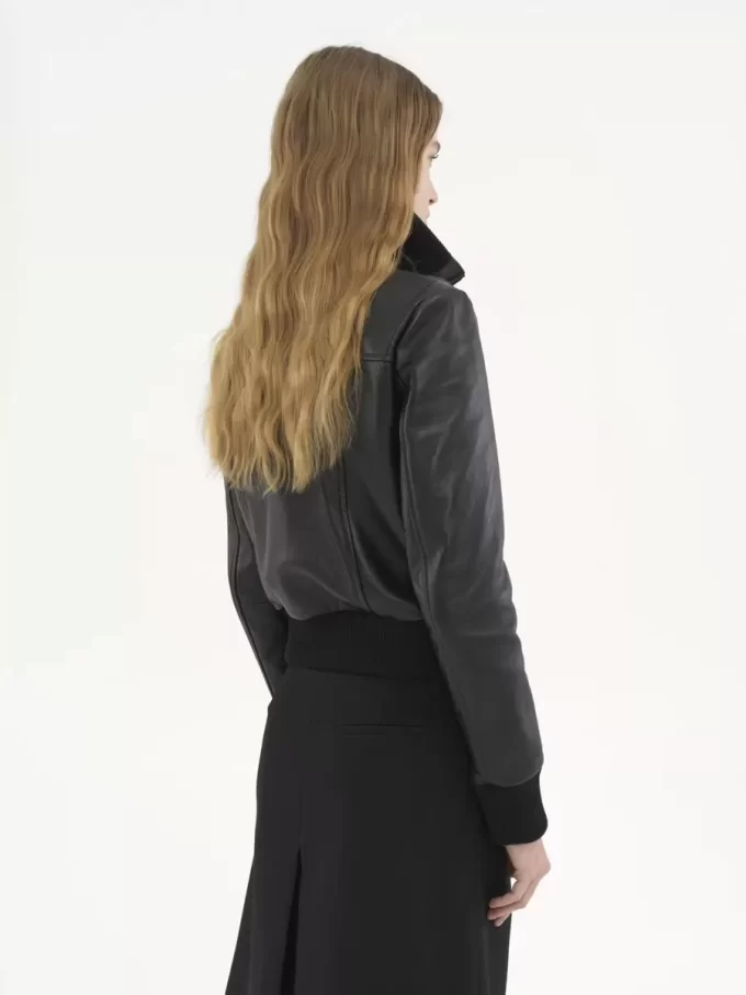 Kurzer Blouson aus Leder Kurzer Blouson aus Leder