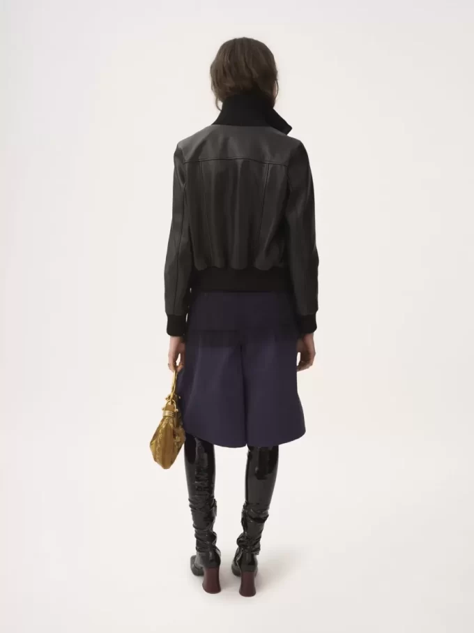 Kurzer Blouson aus Leder Kurzer Blouson aus Leder