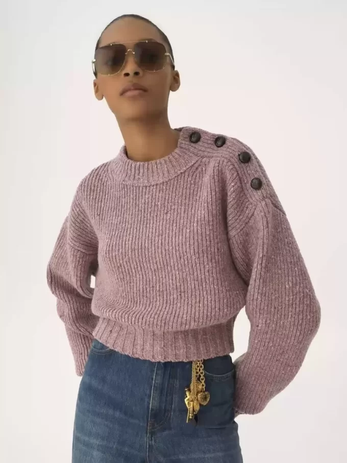 Kurzer Rollkragenpullover aus Merinowolle Kurzer Rollkragenpullover aus Merinowolle