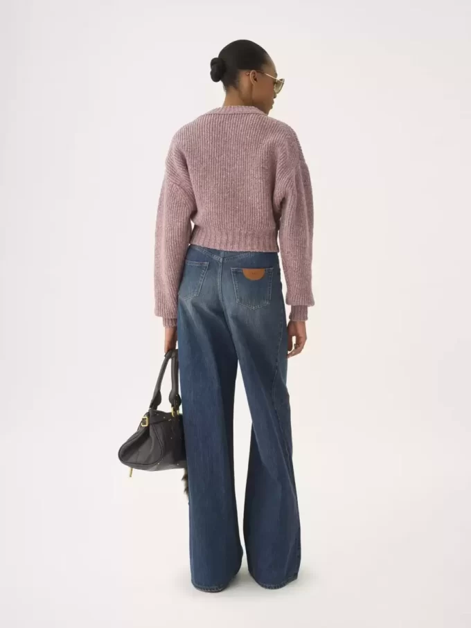Kurzer Rollkragenpullover aus Merinowolle Kurzer Rollkragenpullover aus Merinowolle