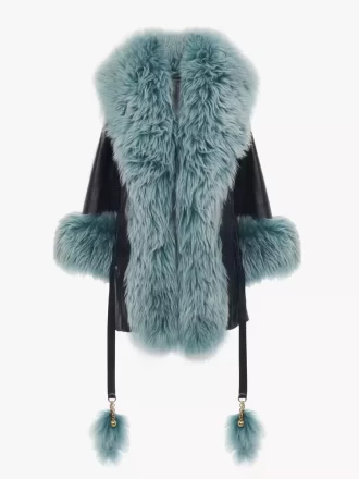 Kurzmantel aus Leder
