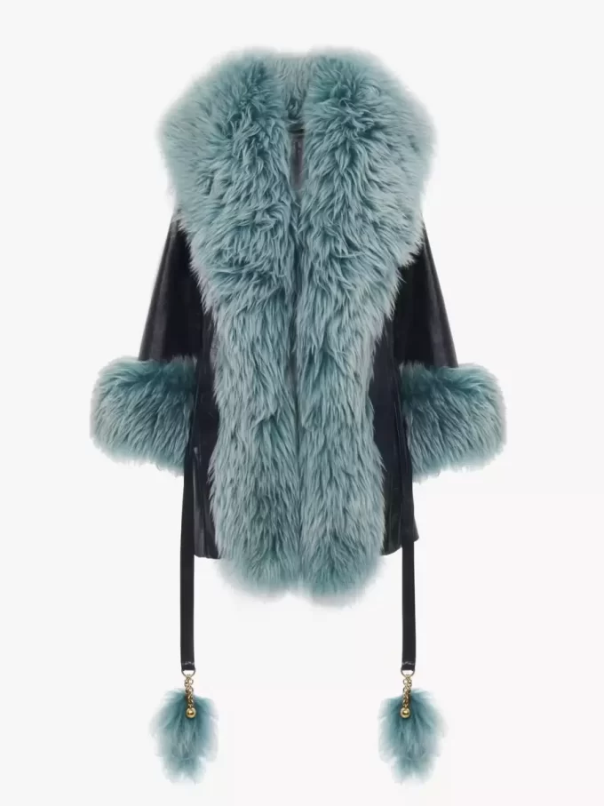 Kurzmantel aus Leder