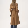 Langer Trenchcoat aus Baumwollgabardine Langer Trenchcoat aus Baumwollgabardine