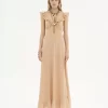 Langes Sommerkleid aus Crêpe de Chine Langes Sommerkleid aus Crêpe de Chine