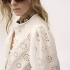 Langärmliges Minikleid aus Baumwoll-Voile Langärmliges Minikleid aus Baumwoll-Voile