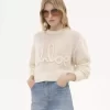 Logo-Pullover aus Alpakawolle und Seide Logo-Pullover aus Alpakawolle und Seide