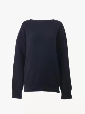 Logo-Pullover aus Woll- und Kaschmirstrick