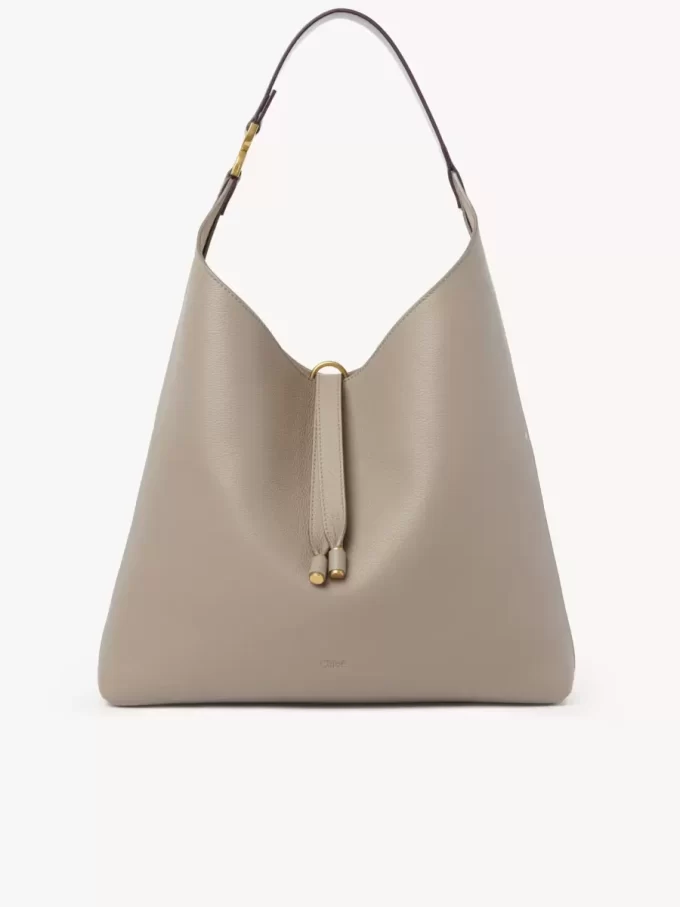 Marcie Hobo-Tasche aus genarbtem Leder