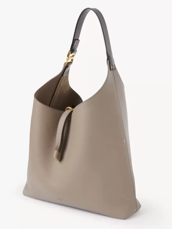 Marcie Hobo-Tasche aus genarbtem Leder