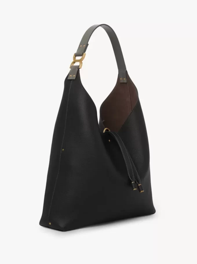 Marcie Hobo-Tasche aus genarbtem Leder Marcie Hobo-Tasche aus genarbtem Leder