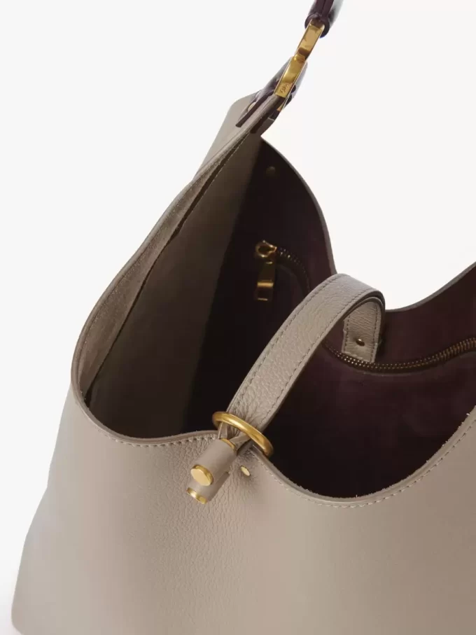 Marcie Hobo-Tasche aus genarbtem Leder