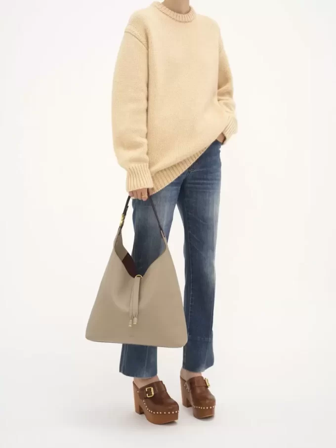 Marcie Hobo-Tasche aus genarbtem Leder