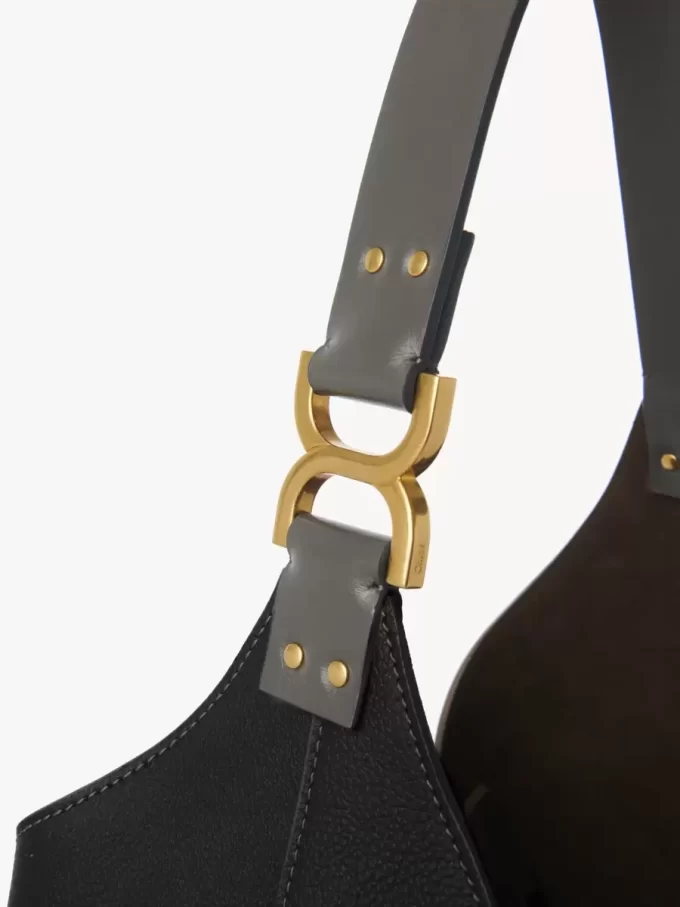 Marcie Hobo-Tasche aus genarbtem Leder Marcie Hobo-Tasche aus genarbtem Leder