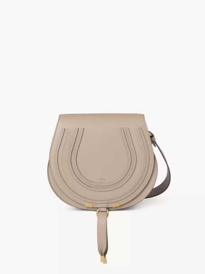Marcie Satteltasche aus genarbtem Leder Marcie Satteltasche aus genarbtem Leder