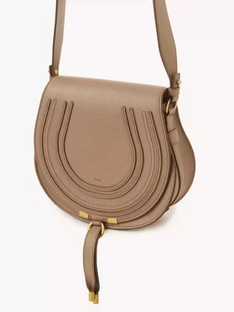 Marcie Satteltasche aus genarbtem Leder