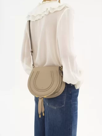 Marcie Satteltasche aus genarbtem Leder