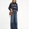 Marcie Satteltasche aus genarbtem Leder Marcie Satteltasche aus genarbtem Leder