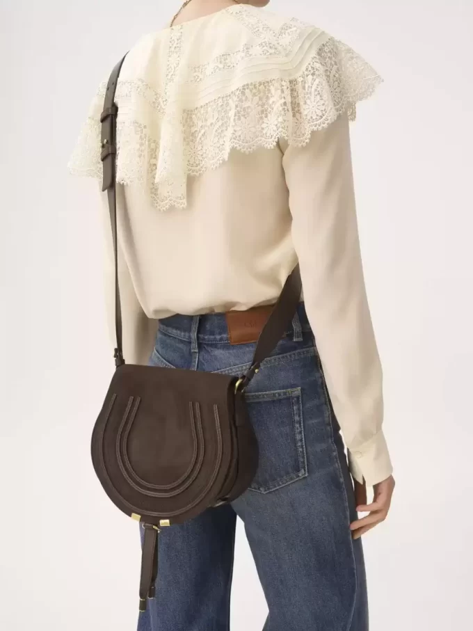 Marcie Satteltasche aus Wildleder Marcie Satteltasche aus Wildleder