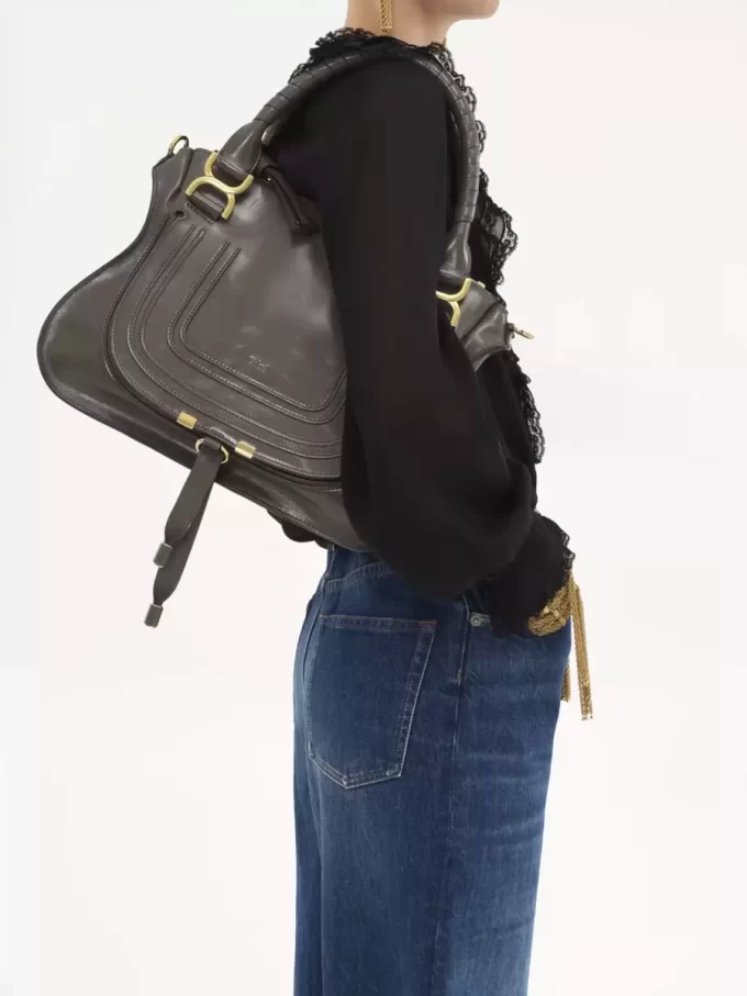 Marcie Tasche aus glänzendem Leder Marcie Tasche aus glänzendem Leder
