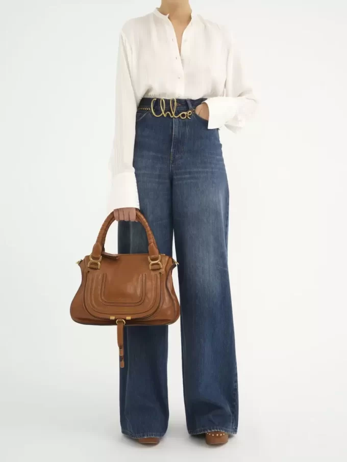 Marcie Tasche aus glänzendem Leder Marcie Tasche aus glänzendem Leder