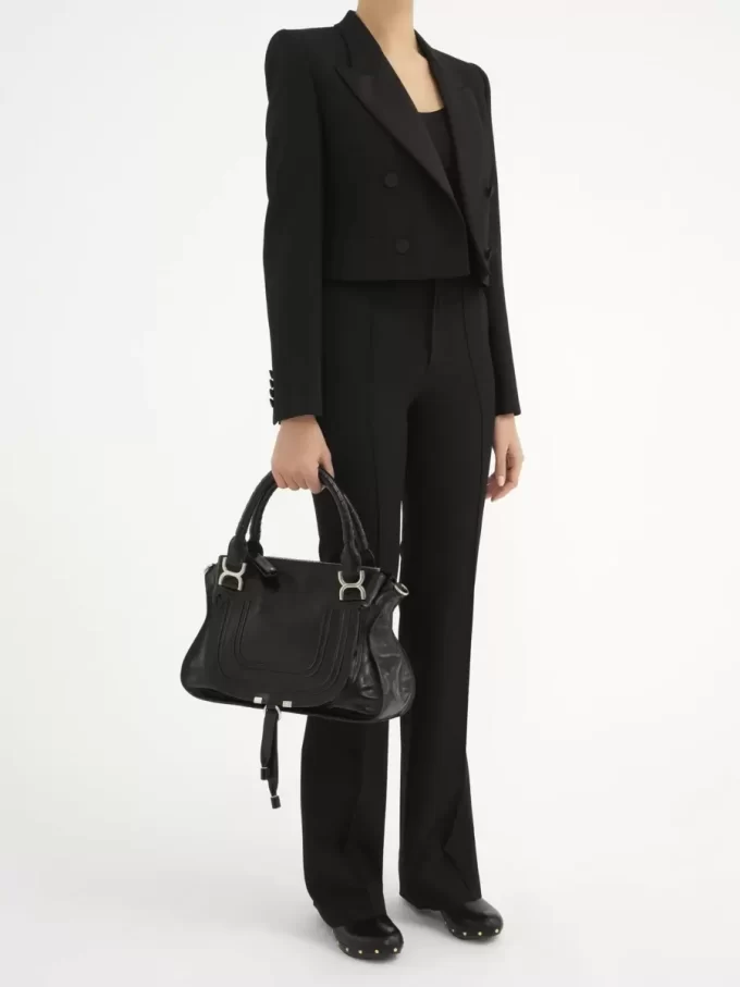 Marcie Tasche aus glänzendem Leder Marcie Tasche aus glänzendem Leder