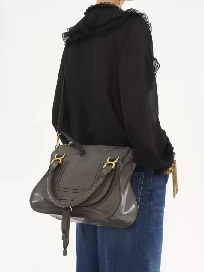 Marcie Tasche aus glänzendem Leder Marcie Tasche aus glänzendem Leder